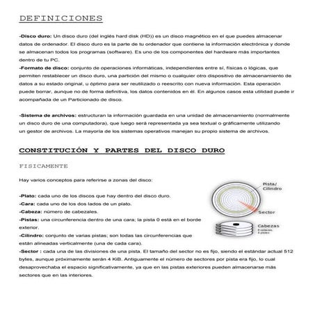 Estructura física y lógica del disco duro | PPTX