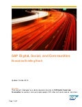 Briefing Book: SAP Digital, Social, Communities