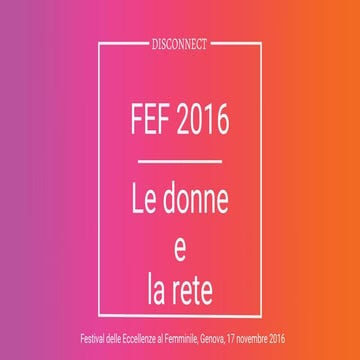 WDG - Disconnect - essere social ma più sicure in rete