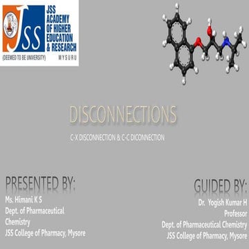 DISCONNECTION-retrosynthesis.pptx