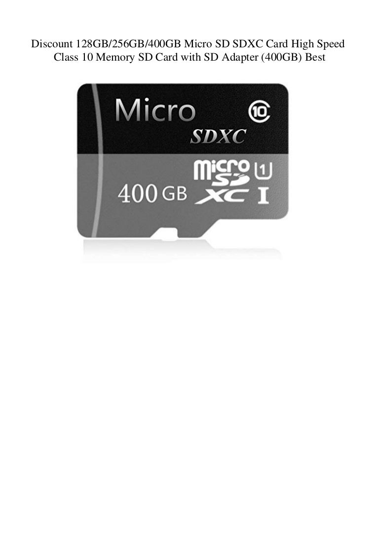 Micro SD Card 400GB High Speed Class 10 Micro SD SDXC Card with Adapter