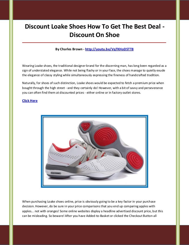 discount loakes shoes online