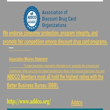 Discount rx card association ca