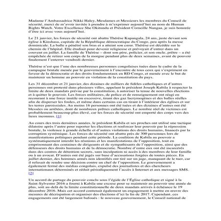 lettre de Socir à la CENCO | PDF