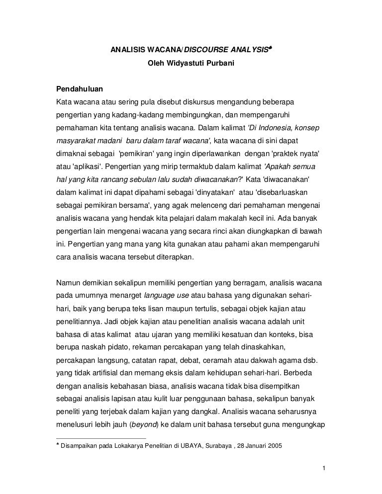 Makalah Discourse Analysis