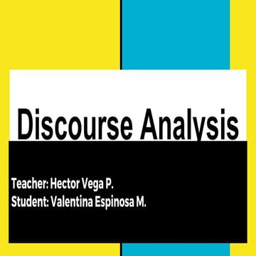 Discourse analysis 2017
