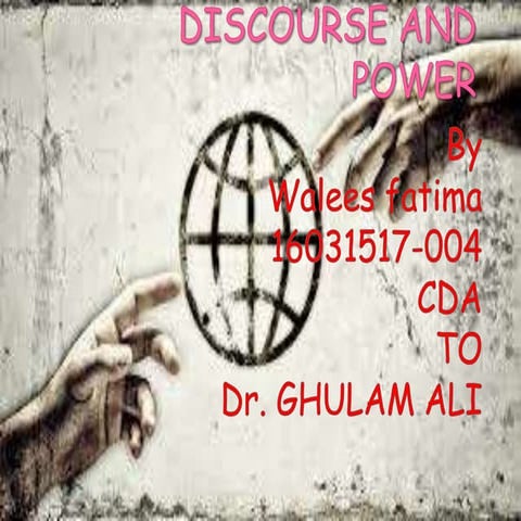 Discourse and power