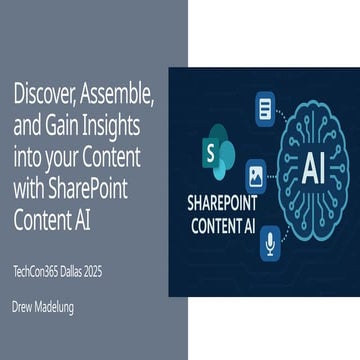 Discover - Assemble - and Gain Insights into your Content with SharePoint Con...
