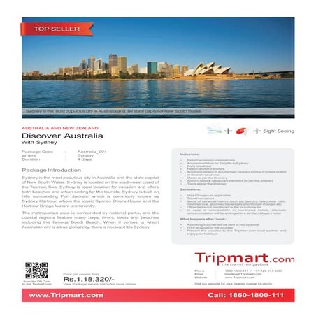 Discover Austraila with Sydney