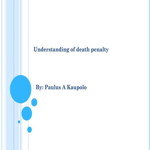 Understanding of Death Penalty