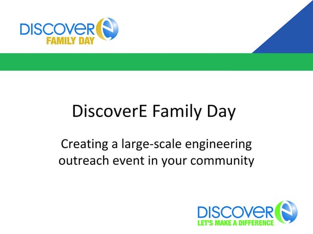 DiscoverE Family Day Toolkit 