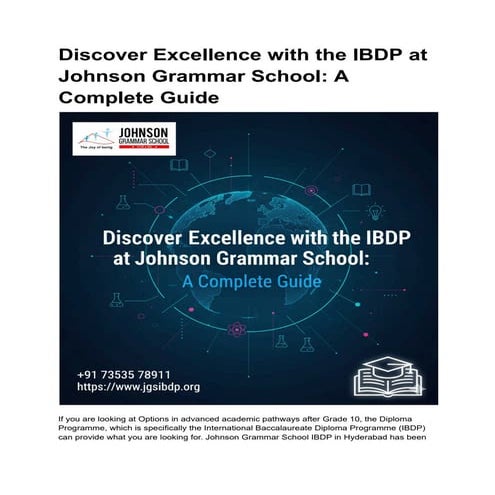 Discover Excellence with the IBDP at Johnson Grammar School_ A Complete ...
