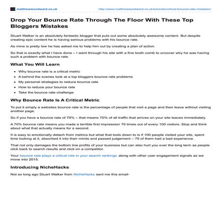 Discover How To Reduce Your Bounce Rate By Learning From These Top ...