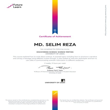 Discovering science-science-writing certificate-of_achievement_mv2ayqe