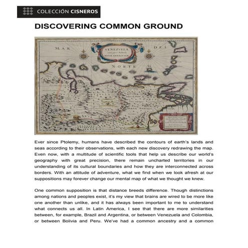 Discovering common ground