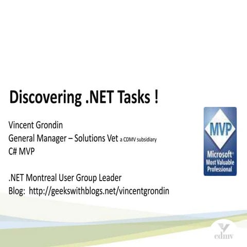 Discovering dot net tasks