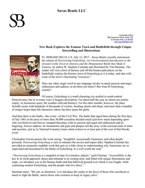 Savas Beatie’s Popular Emerging Civil War Series Wins Army Historical ...