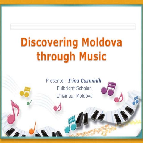 Discovering moldova through music | PPT