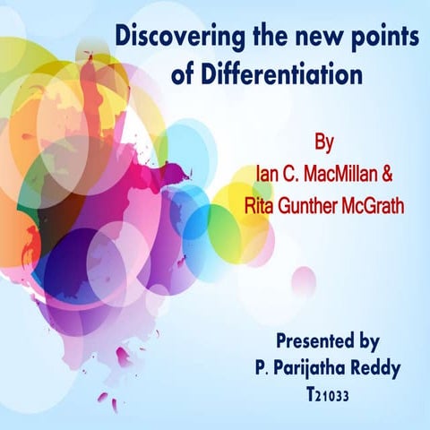 Discovering new points of differentiation ppt