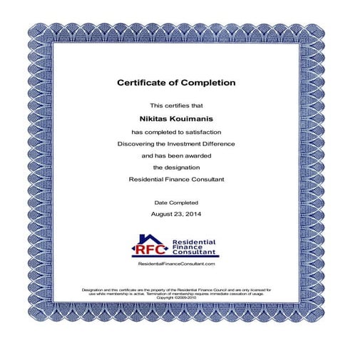 Discovering the investment difference residential finance consultant