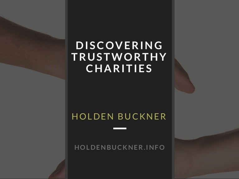 Discovering Trustworthy Charities