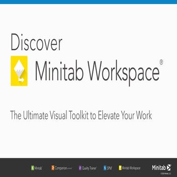 Discover Minitab Workspace - The Ultimate Visual Toolkit to Elevate Your Work...