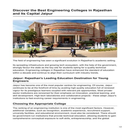 Top engineering college ppt | PPTX