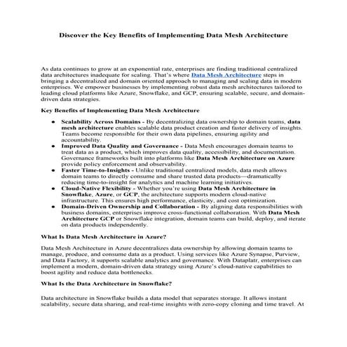 Discover the Key Benefits of Implementing Data Mesh Architecture.docx