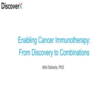 Enabling Cancer Immunotherapy: From Discovery to Combinations