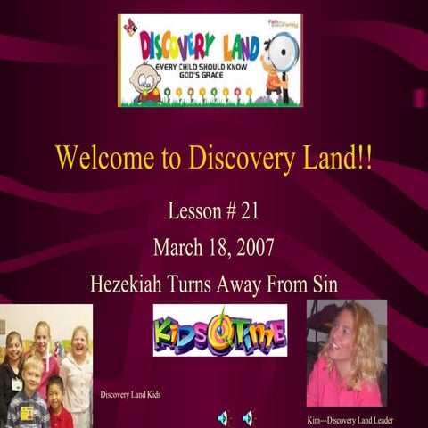 Discovery land lesson