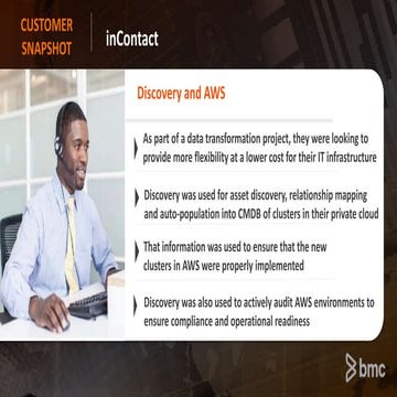 Moving to AWS?  Real Stories of BMC Customers that used Discovery to do that!