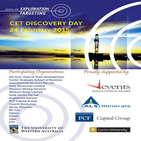 Discovery Day - 24 February 2015 - Centre for Exploration Targeting (Curtin University & University of Western Australia) - Rydges Hotel, Fremantle