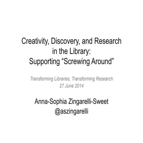 Discovery in the Research Ecosystem with Anna-Sophia Zingarelli-Sweet, ProQue...