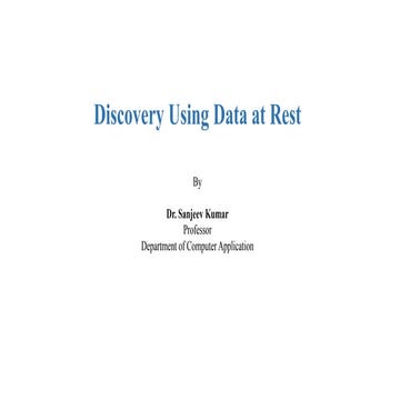 Discovery of rest at data
