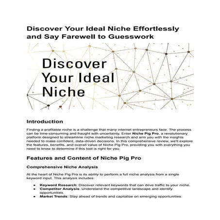 Discover Your Ideal Niche Effortlessly and Say Farewell to Guesswork ... - Effortlessly Niche H Null Corner Facade Stud Resolve