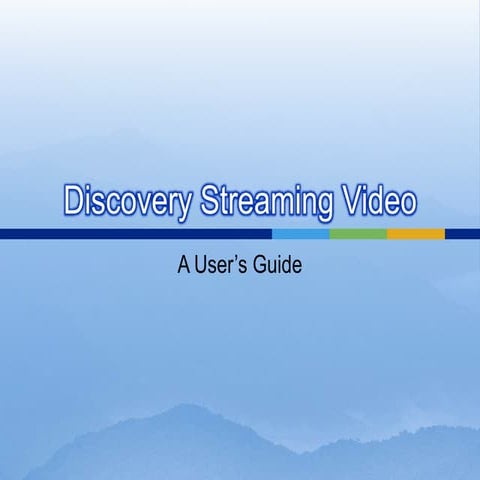 Discovery Streaming Video