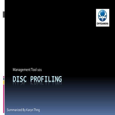 Disc profiling