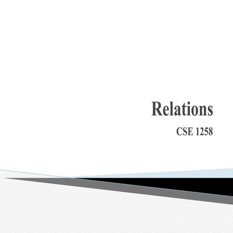 Properties of relations | PPT