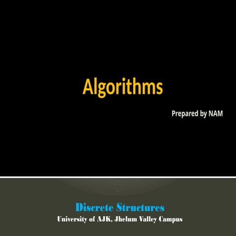 Unit 1 chapter 1 Design and Analysis of Algorithms | PPT