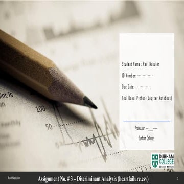 Discriminant analysis ravi nakulan slideshare