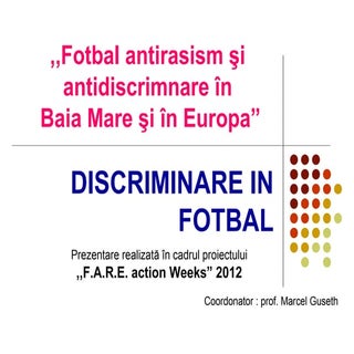 Discriminare in fotbal