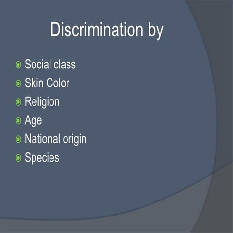 Discrimination
