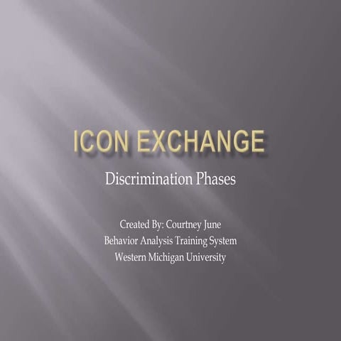 Icon Exchange Discrimination Phases