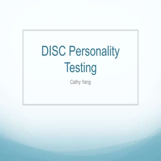 DISC Personality Test introduction
