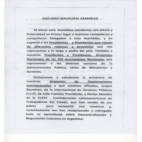 Discurso de la puente