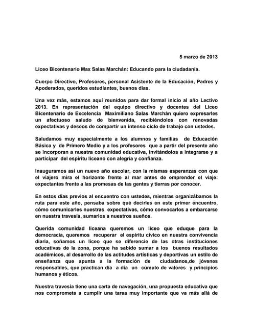 Discurso De Orden Graduación Paula