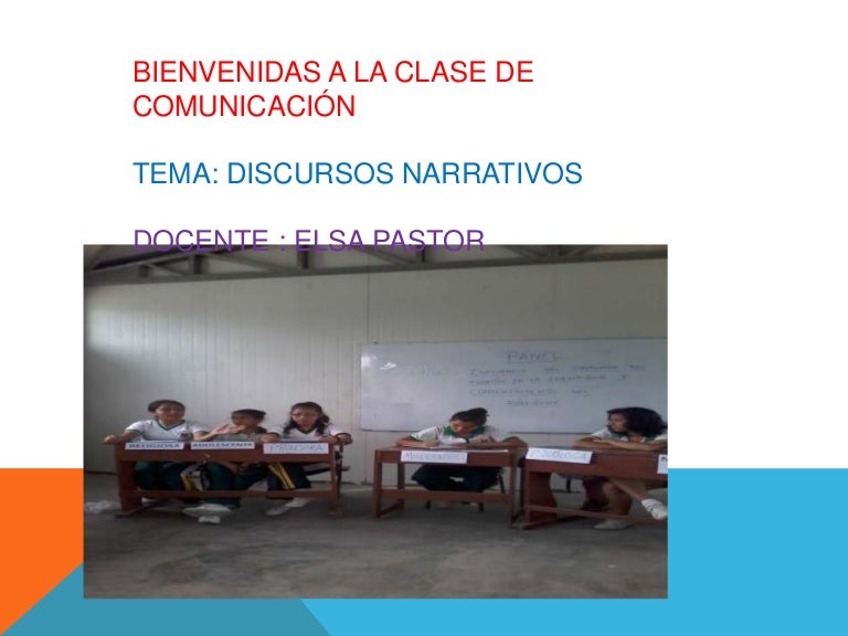 Discurso narrativo