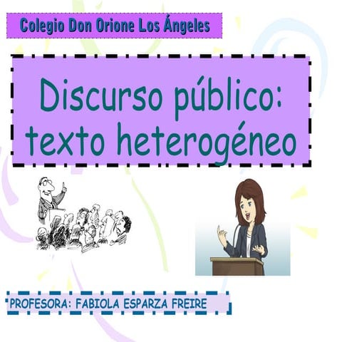 Discurso público secuencias textuales