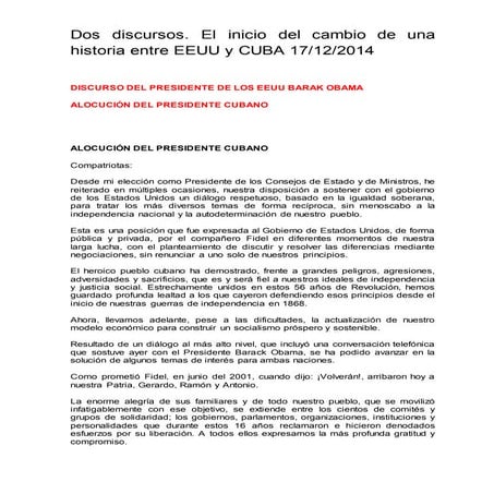 Discursos  eeuu cuba 171214