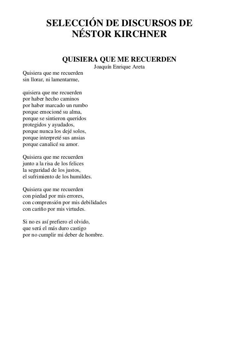 Discursos De Nestor Kirchner